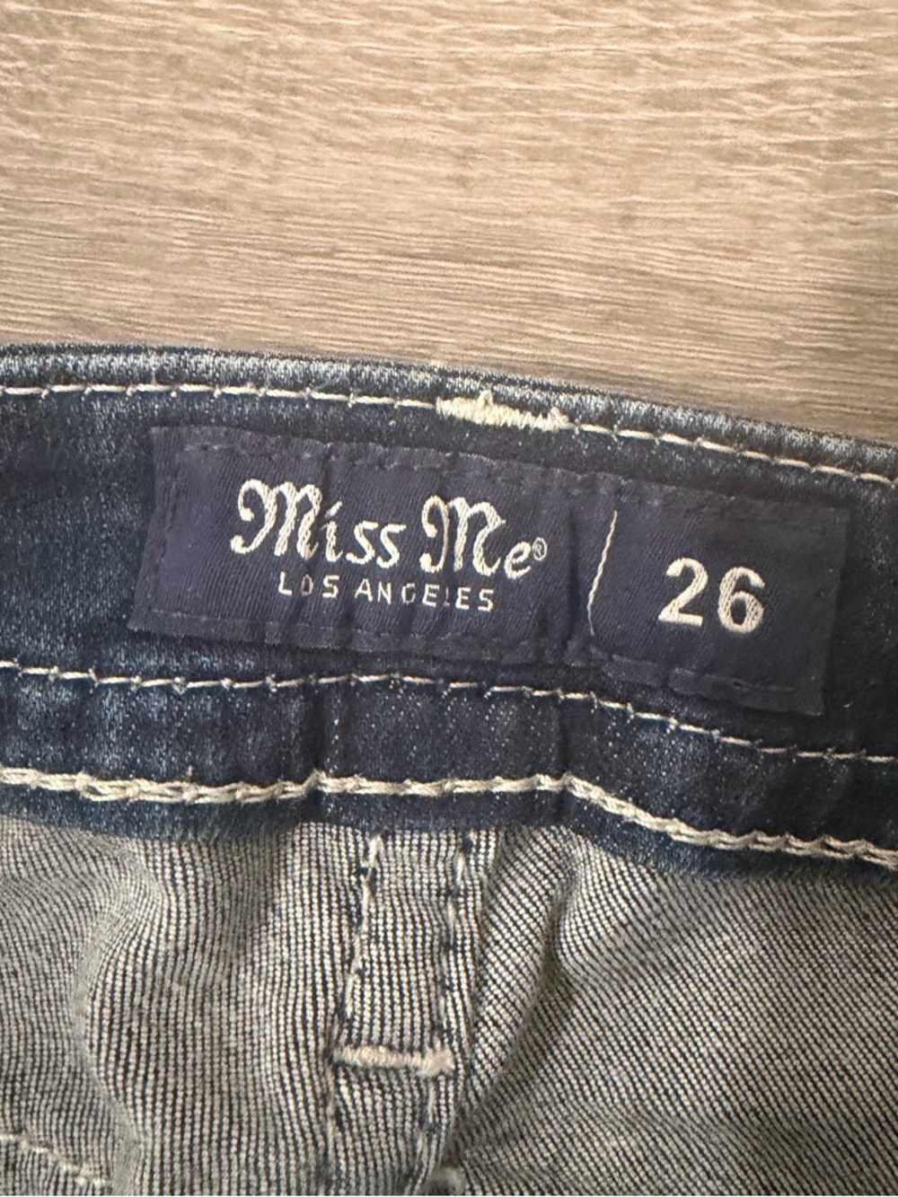 Miss Me Womens Curvy Ankle Skinny Jeans Distressed Flap Pockets Size 26 - Picture 6 of 10
